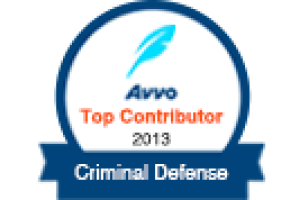 Avvo Top Contributor 2013 Criminal Defense